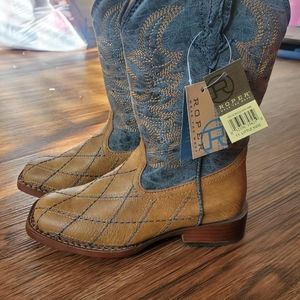 Roper Cross Cut Cowboy Boots Size 11
